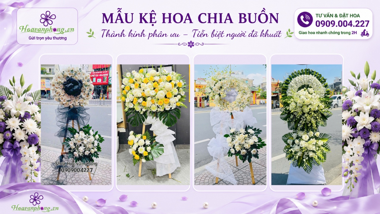 Kệ hoa tang lễ 2 tầng giao Vãng Sanh Đường Chùa Vĩnh Nghiêm